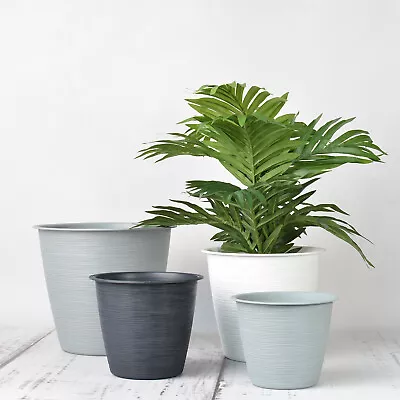 Blumentopf Pflanztopf Pflanzgefäß Übertopf DEKORATIV 3 Farben 4 Größen TOP - Bild 1 von 4