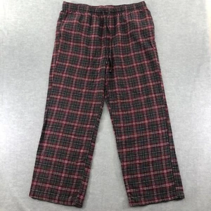Croft & Barrow Flannel Sleep Pants Men's Size X-Large Maroon Plaid Print - Picture 1 of 11