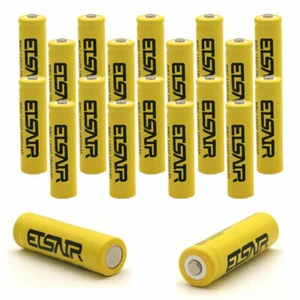 ETSAIR 14500 Battery 2800mAh Li-ion 3.7V Rechargeable Cell Batteries Charger LOT - Picture 1 of 22