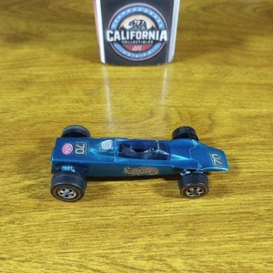 Vintage Hot Wheels Grand Prix Series Redline Lotus Turbine Aqua Hong Kong 1969 - Picture 1 of 8