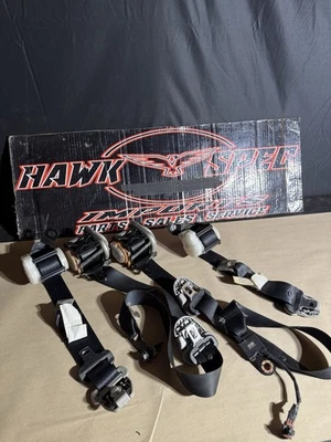 2005-2007 SUBARU IMPREZA WRX STI CONJUNTO DE CINTO DE SEGURANÇA CONJUNTO DIANTEIRO E TRASEIRO FABRICANTE DE EQUIPAMENTO ORIGINAL - Imagem 1 de 4