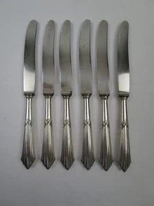 WMF / 900 / Fächermuster - 6 kleine Obstmesser / Dessertmesser - ca. 17,4 cm - Bild 1 von 11