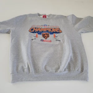 Felpa girocollo grigia vintage Chicago Bears NFC North Division Champions taglia XL - Foto 1 di 11