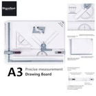 Präzise Matte A3 Zeichenplatte 51 x 36,5 CM für Kunst und Design – Inkl. Zubehör
