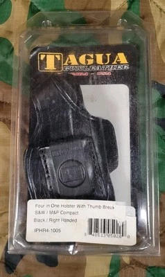 TAGUA FOUR IN ONE HOLSTER FOR SMITH&WESSON M&P COMPACT RIGHT HAND BLACK LEATHER - Image 1 of 4