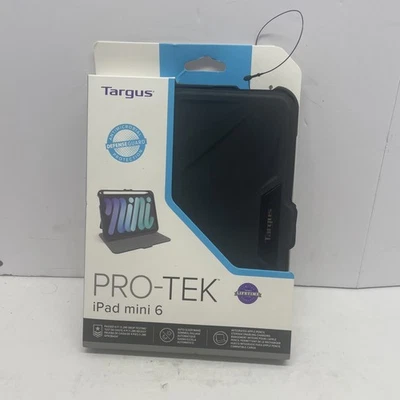 New Targus Pro-Tek For IPad Mini 6 Case Black THZ911US Antimicrobial Protection - Image 1 of 4