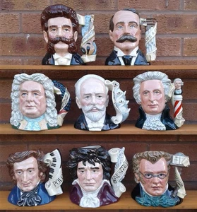 ROYAL DOULTON “THE GREAT COMPOSERS”- SELECTION OF LARGE CHARACTER JUGS. - Picture 1 of 78