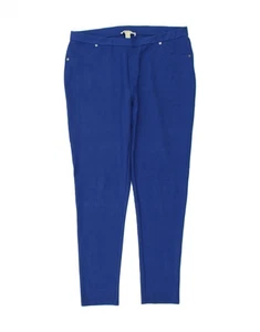 MICHAEL KORS Womens Skinny Casual Trousers XL W36 L30 Blue Cotton AY30 - Picture 1 of 3