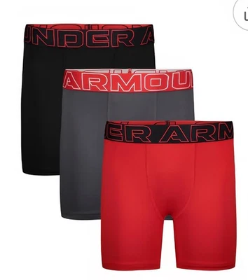 NUEVO UNDER ARMOUR 3 piezas Juvenil Pequeño YS BOXERJOCK BOXER BRIEF NIÑOS ROPA INTERIOR Foto 1 de 3