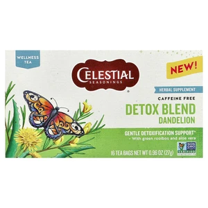 Detox Blend, Dandelion, Caffeine Free, 16 Tea Bags, 0.96 oz (27 g) - Picture 1 of 3
