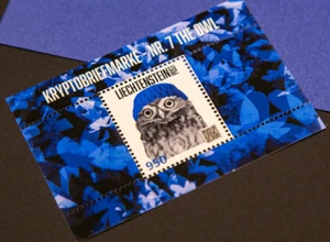 3 x The Owl Eule Liechtenstein NEW Stamp 3 Farben MINT NEU - Bild 1 von 1