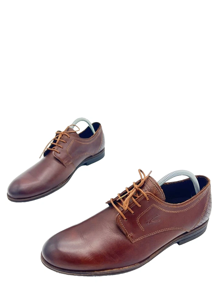 Camel Active Orlando Zapatillas Formales De Cuero Marrón Hombres T.43 US.10 UK.9 - Imagen 1 de 4