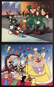 2 GRENADA GREN DISNEY HOLIDAYS STAMPS 1996 MNH ST PATRICKS DAY CARNIVAL CLOWN - Picture 1 of 3