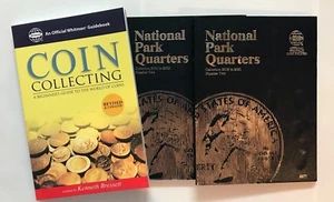 P & D QUARTERS (2010-2021) 2 - FOLDERS & BEGINNER'S COIN COLLECTING GUIDE BOOK - Picture 1 of 3