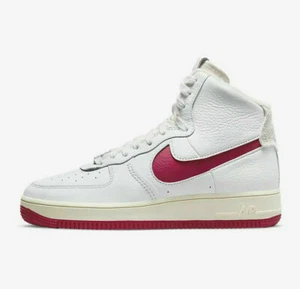 Nike Air Force 1 High Retro Sculpt Size 7 Summit White Red DC3590 100 - Picture 1 of 9