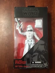 Star Wars 6 inch Black Series FIRST ORDER SNOWTROOPER #12 C9 New Sealed - Picture 1 of 3