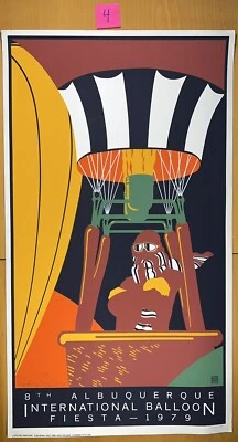 8th Albuquerque International Balloon Fiesta Poster 1979-  Signed and # 163/500 - Image 1 of 4