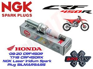 '09-20 Honda CRF450R CRF450R FX NGK Laser Iridium Spark Plug SILMAR9A9S (6213)