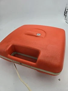 Vintage General Electric Model V301A Record Player Orange White  - Picture 1 of 8