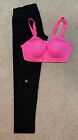 Victoria’s Secret Sport VSX Yoga Pants Large Black - Bra 38-D Pink