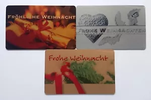 3 tarjetas telefónicas tarjeta de valor telefónico tarjeta de colección Feliz Navidad Wilhelm Hey - Imagen 1 de 7