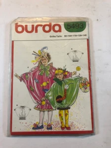 Cartamodello caramella e mela Burda bambina costume Carnevale 5493 vintage - Picture 1 of 2