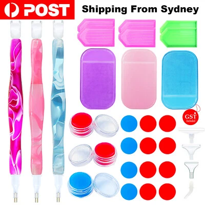 5D 6-Head Diamond Painting Tools Box Diamond Accessories Diy Art Craft Pen Set A - image 1 of 4