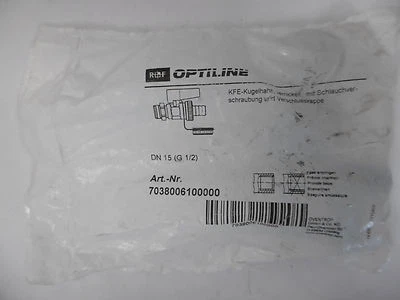 R+F Optiline Oventrop KFE-Hahn KFE-Kugelhahn DN15 1/2" 7038006100000 Neu OVP - Bild 1 von 3