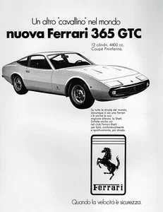1976 Ferrari 365 GTC Original RARE Print Ad - Picture 1 of 1