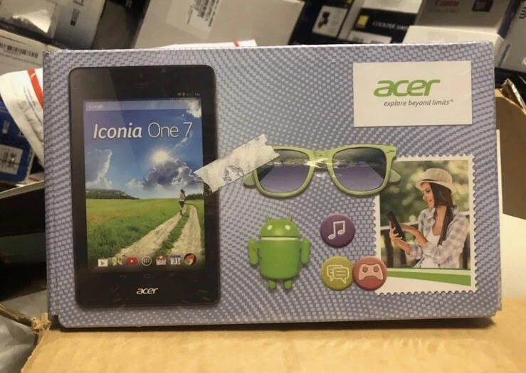 NEW Acer Iconia One 7 B1-730 8GB, Wi-Fi, 7in - Black FACTORY SEALED - Image 1 of 4