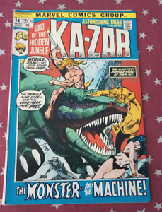 Marvel Astonishing Tales #14 bronze comic book 1972 Ka-Zar Lord of Hidden Jungle