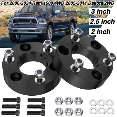 2/2.5/3in Leveling Lift Kit For 2006-2024 Dodge Ram1500 4WD 2005-2011 Dakota 2WD Foto 1 de 4