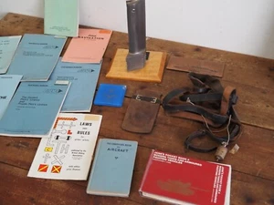 Military Aircraft Australian RAAF Book Leather Aircraft Part WW2 Trophy Bottle - Picture 1 of 12