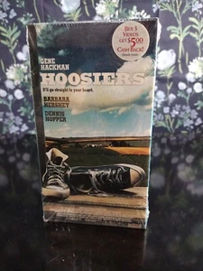 HOOSIERS VHS TAPE MOVIE LIVE HOME VIDEO DOUBLE WATERMARK SEAL - Picture 1 of 4
