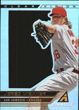 2013 Pinnacle Clear Vision Pitching Complete Game Baseball Card #2 Jered Weaver