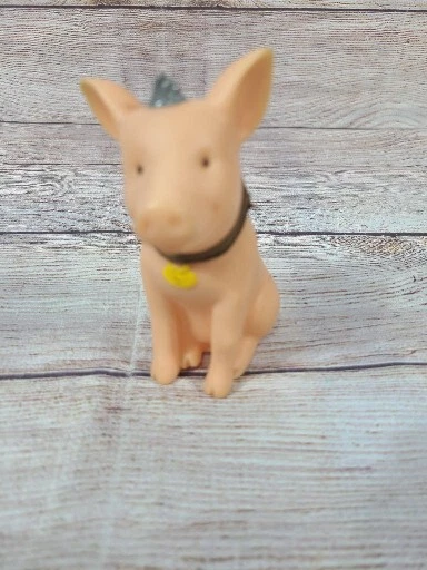 Cabeza de cerdo de vinilo duro vintage Babe And Friends se mueve 4,5" 1998 Foto 1 de 4