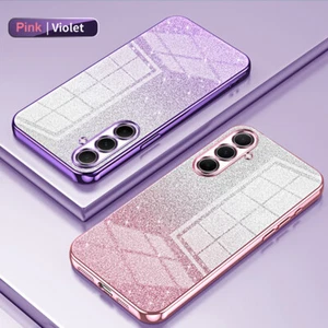 For Samsung Galaxy A56 A26 A36 A34 A14 A15 A55 A33 Glitter Phone Case TPU Cover - Picture 1 of 26