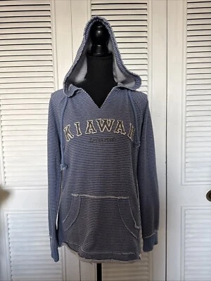 Синяя легкая толстовка с капюшоном 84 «Kiara Island» Гавайи б/у в отличном состоянии бюст 22 дюйма размер средний - Изображение 1 из 4