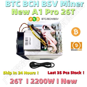 BCH BSV Miner A1 Pro 26T With PSU - Picture 1 of 5