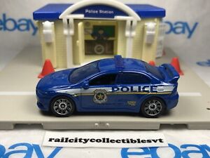 2012 Matchbox Mitsubishi Lancer Evolution X Police (Blue Special Police) LOOSE 
