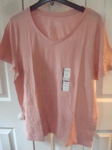 Ladies T Shirt Size XL (16-18) Pink 100% Pima Cotton - Picture 1 of 2
