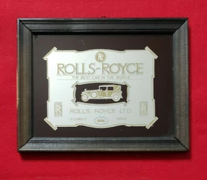 QUADRO A SPECCHIO MIRROR ROLLS-ROYCE THE BEST CAR IN THE WORLD LONDON - Imagen 1 de 2