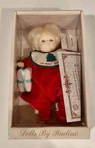 "MEINE ERSTE WEIHNACHTEN" PUPPEN VON PAULINE (PAULINE BJONNESS-JACOBSEN) - NEU, selten - Bild 1 von 5