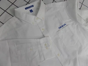 NOKIA TEAM Button Up Long Sleeve Shirt  Employee Men’s XL NEW - Picture 1 of 9