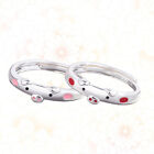  2 Pcs Lucky Piggy Ring Rings Lady Valentines Day Jewelry Gift