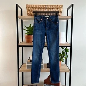 Madewell 9" High Rise Skinny Distressed Jeans, 24 - Picture 1 of 10