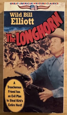 The Longhorn (VHS, 1991) Wild Bill Elliot ~ B&W~ CLASSIC WESTERN~ QUALITY TESTED - Image 1 of 4