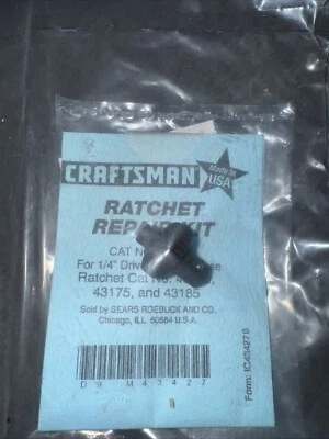 Kit de reparación Craftsman 43427 para trinquete de accionamiento de 1/4" 43186 43175 43185 hecho en EE. UU. Foto 1 de 4
