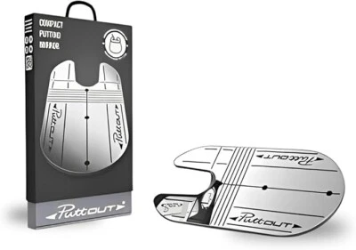 PUTT OUT COMPACT MIRROR "practice more putt less" - Image 1 of 3