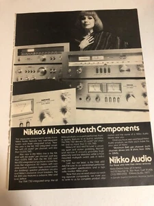 1977 Nikko Audio Vintage Print Ad Advertisement pa13 - Picture 1 of 2